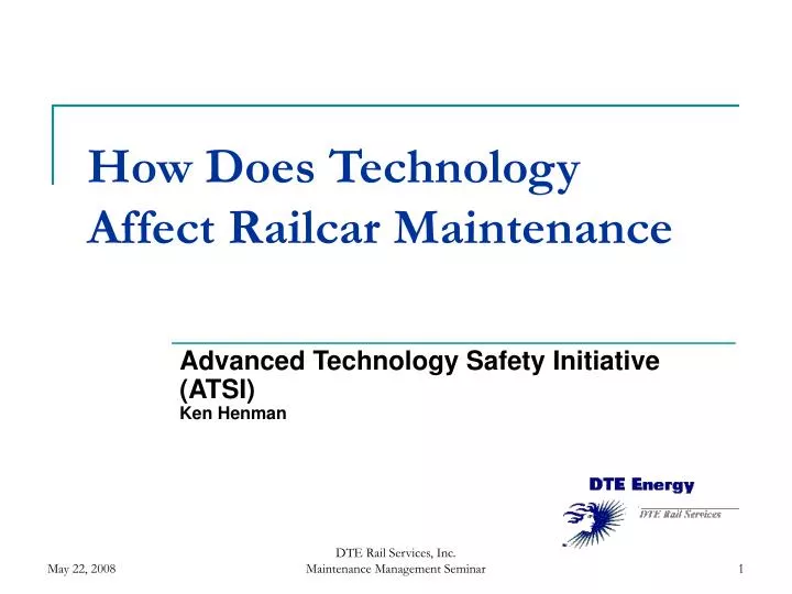 how does technology affect railcar maintenance