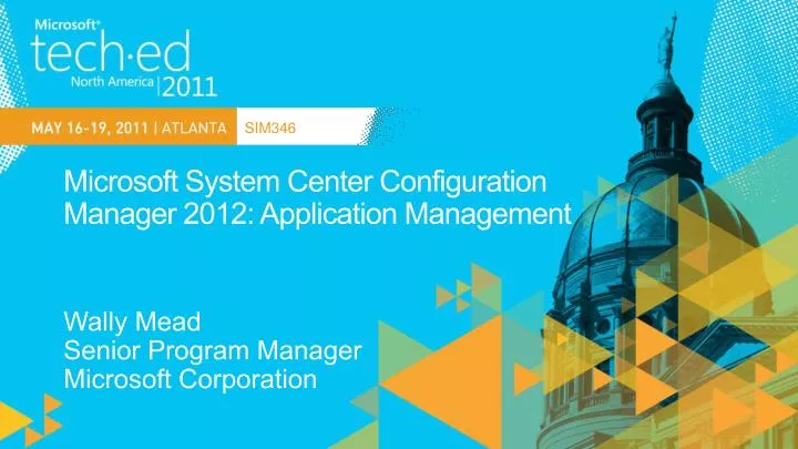 microsoft system center configuration manager 2012 application management