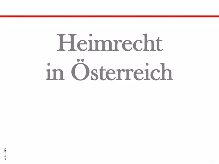 heimrecht in sterreich