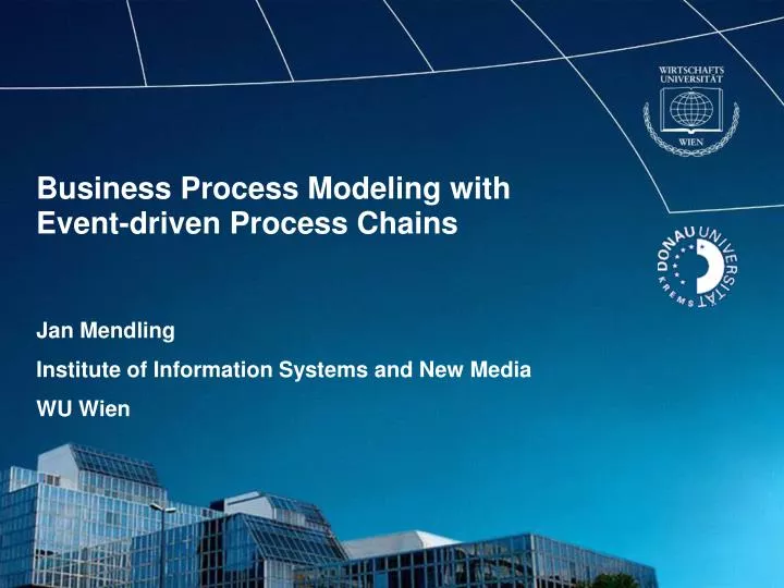 business process modeling with event driven process chains