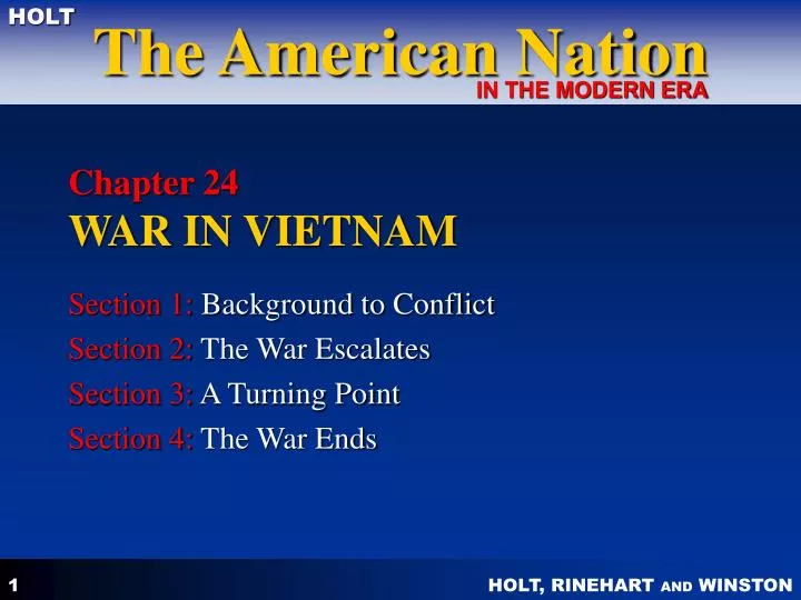 chapter 24 war in vietnam