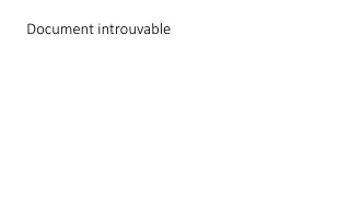 document introuvable