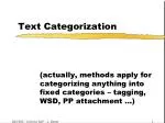 Text Categorization