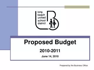 Proposed Budget 2010-2011 June 14, 2010