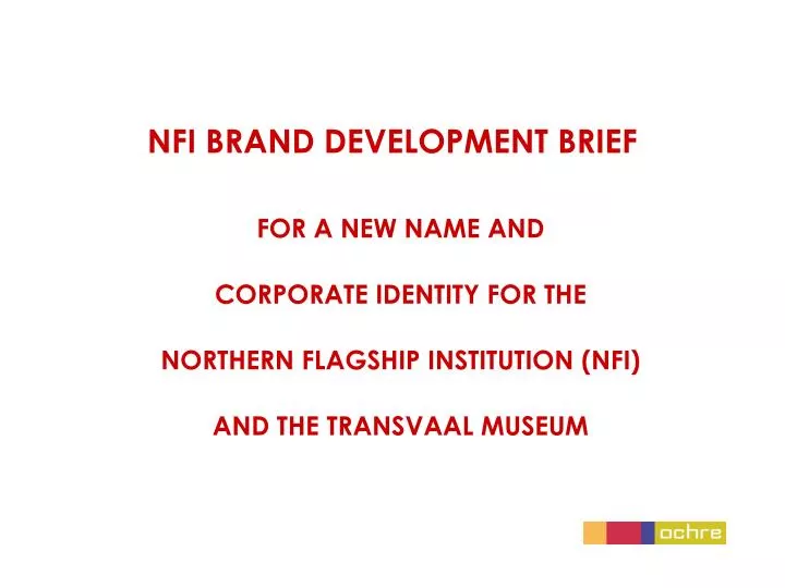 nfi brand development brief