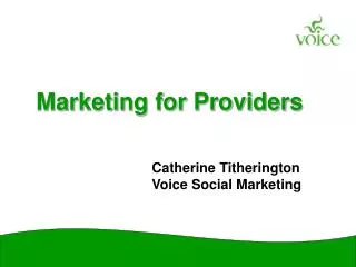 Marketing for Providers