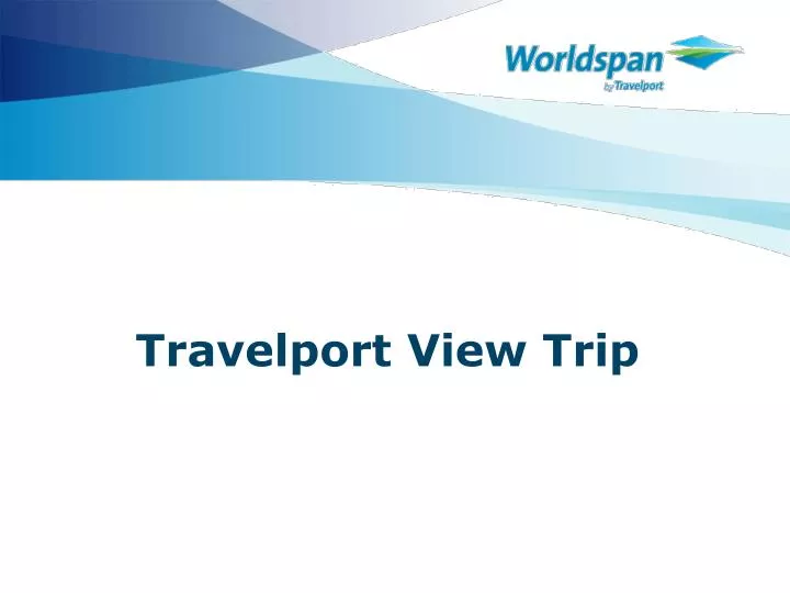 travelport view trip
