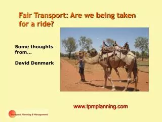 Some thoughts from … David Denmark