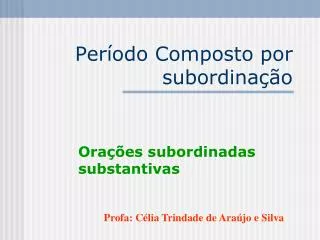 per odo composto por subordina o