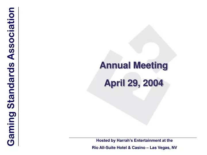annual meeting april 29 2004
