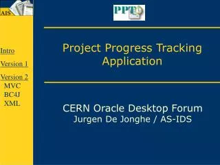 Project Progress Tracking Application