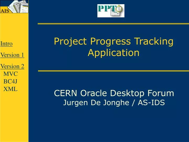 project progress tracking application