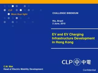 EV and EV Charging Infrastructure Development in Hong Kong