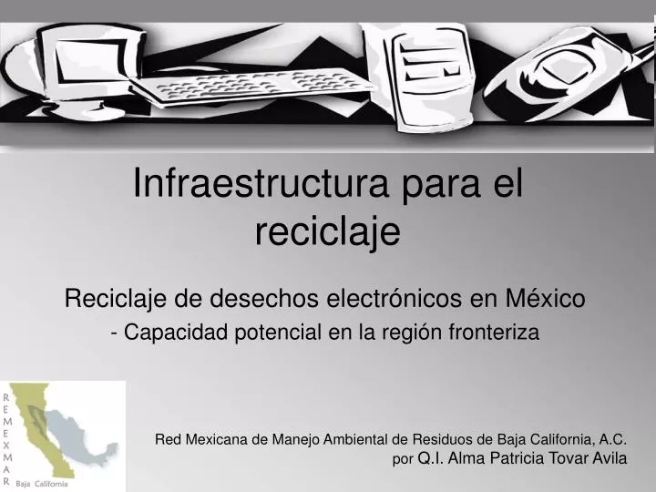 infraestructura para el reciclaje