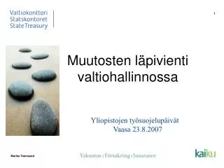 muutosten l pivienti valtiohallinnossa