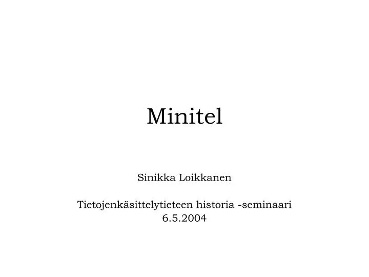 minitel