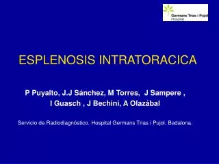 esplenosis intratoracica