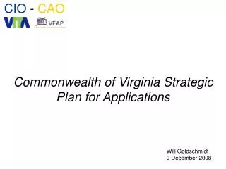 Commonwealth of Virginia Strategic Plan for Applications