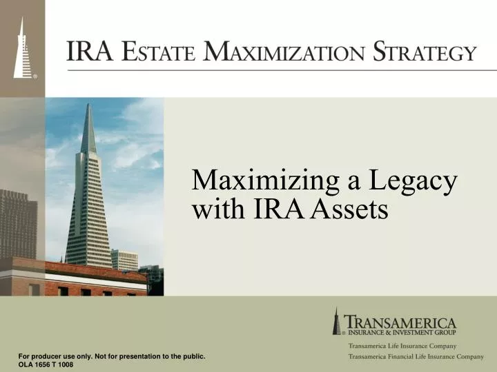 maximizing a legacy with ira assets
