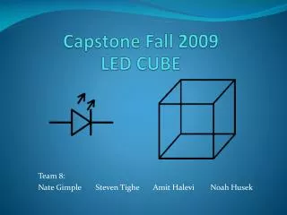 Capstone Fall 2009 LED CUBE