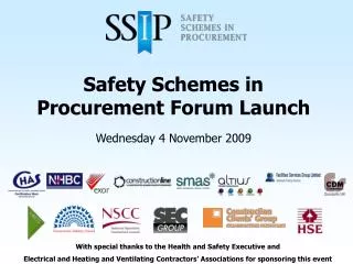 Safety Schemes in Procurement Forum Launch