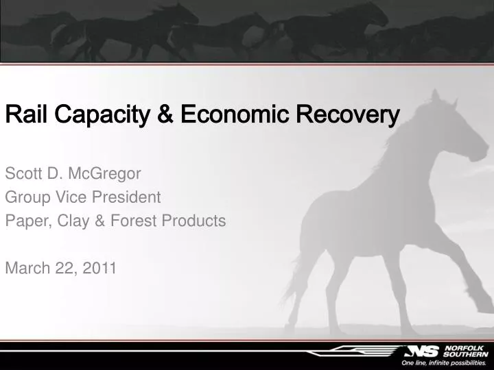 rail capacity economic recovery