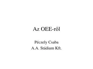 az oee r l