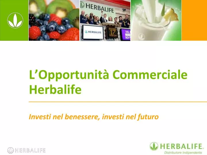 l opportunit commerciale herbalife