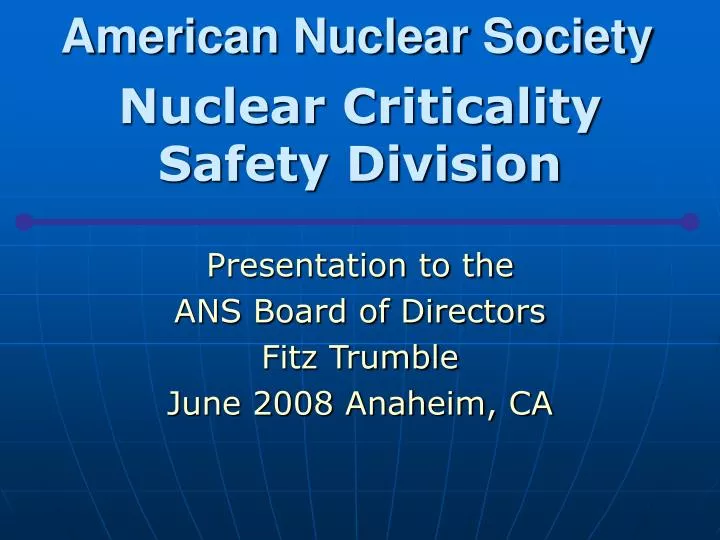 american nuclear society