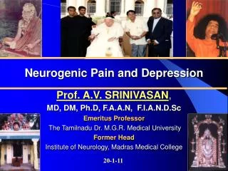 Neurogenic Pain and Depression