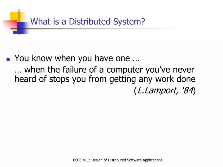 what is a distributed system