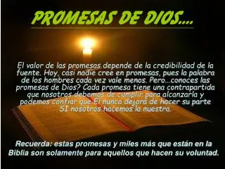 Promesas de Dios....