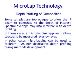 MicroLap Technology