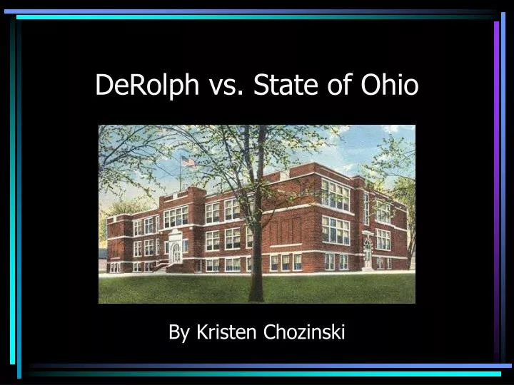 derolph vs state of ohio