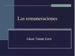 Las remuneraciones - slide 1