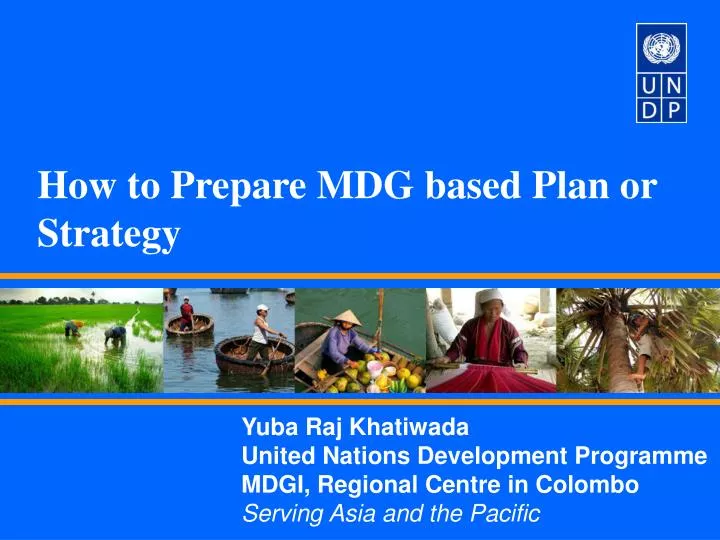 how to prepare mdg based plan or strategy