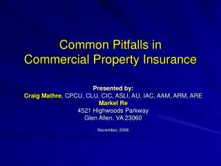 Common Pitfalls in Commercial Property Insurance