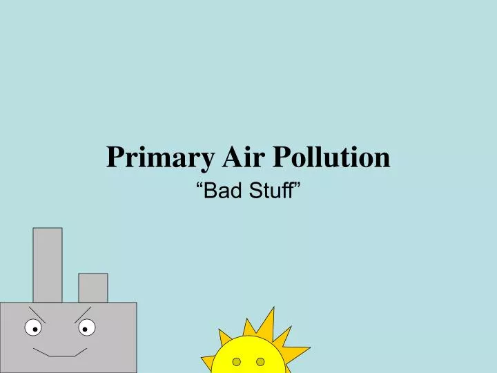 primary air pollution