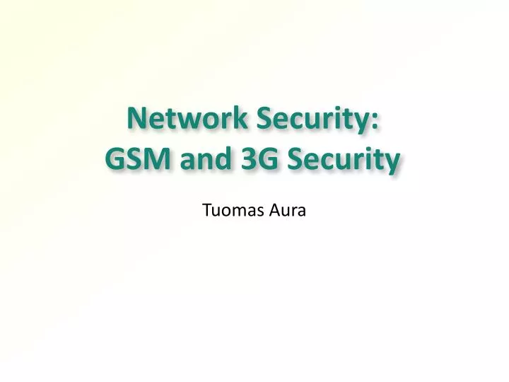 network security gsm and 3g security