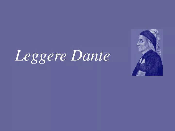 leggere dante