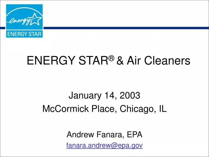 energy star air cleaners