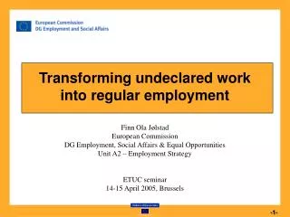 The concept of undeclared work
