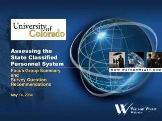 Assessing the State Classified Personnel System