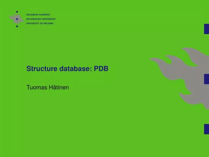 structure database pdb