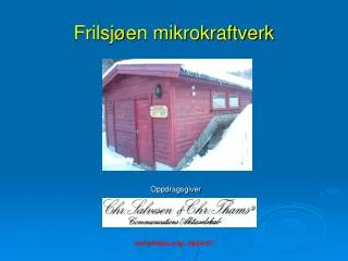 frilsj en mikrokraftverk