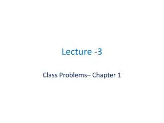Lecture -3