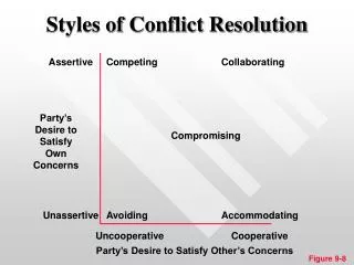 Styles of Conflict Resolution