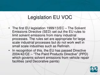 Legislation EU VOC