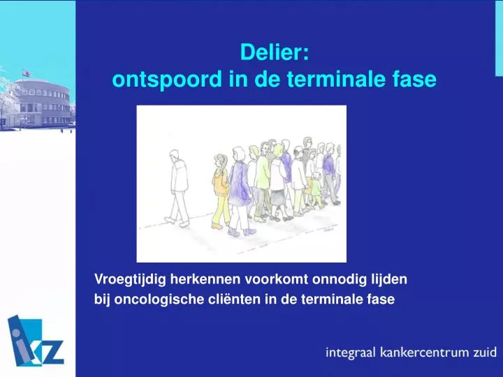 delier ontspoord in de terminale fase