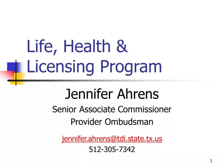 life health licensing program